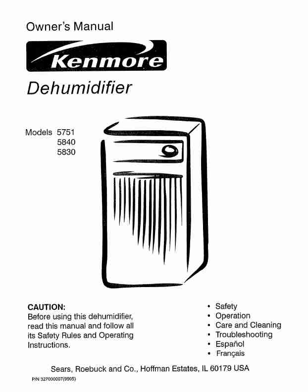 Kenmore Dehumidifier 5840-page_pdf